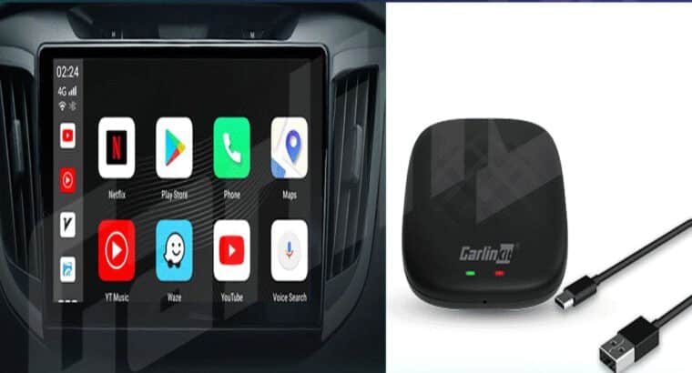 Android/Apple Carplay Box full Entertainment voor u auto  ondersteunt alle streaming diensten zoals NETFLIX, YOUTUBE, IPTV, NAVIGATIE, en nog veel meer.Dit is een plug en play systeem plug in het USB poort van  U auto en geniet.0640089390